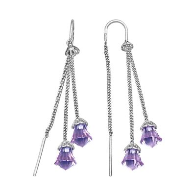 

Серьги с аметистами Линии Любви, Серьги Т30102884-02