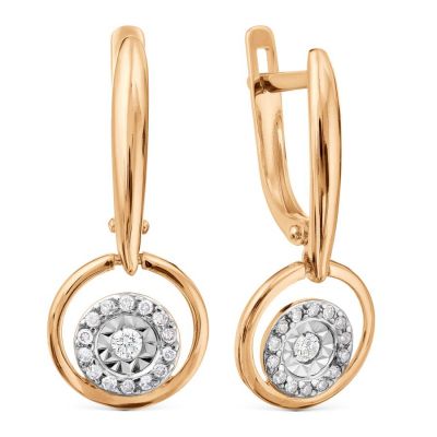 

Серьги с бриллиантами Линии Любви, Серьги Т14662Б282