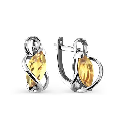 

Серьги с цитринами Линии Любви, Серьги Т301024561