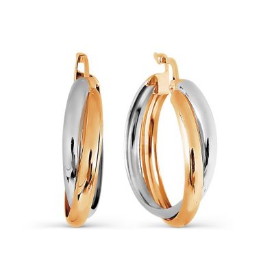 

Серьги конго из красного золота Линии Любви, Серьги Т100027052