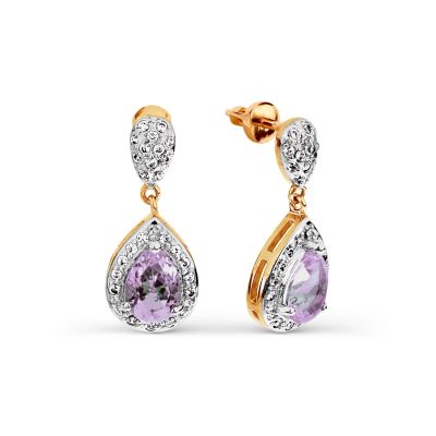 

Серьги из красного золота Линии Любви, Серьги Т143026718-03