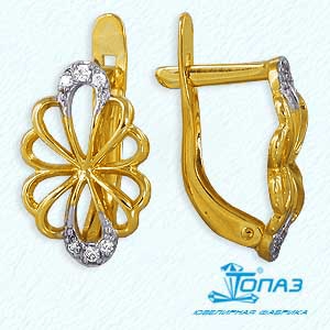 

Серьги с фианитами Линии Любви, Серьги Т942023735