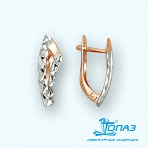 

Серьги из красного золота Линии Любви, Серьги Т14062763