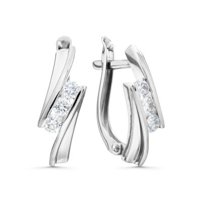 

Серьги с бриллиантами Линии Любви, Серьги Т30102Б949