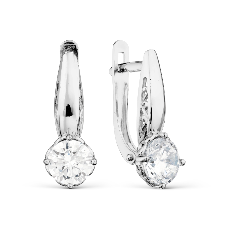 

Серьги с Swarovski Zirconia Линии Любви, Серьги Т302029336