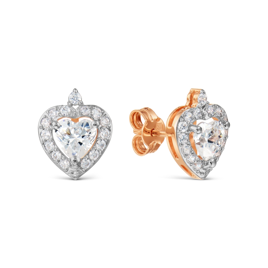 

Серьги с Swarovski Zirconia Линии Любви