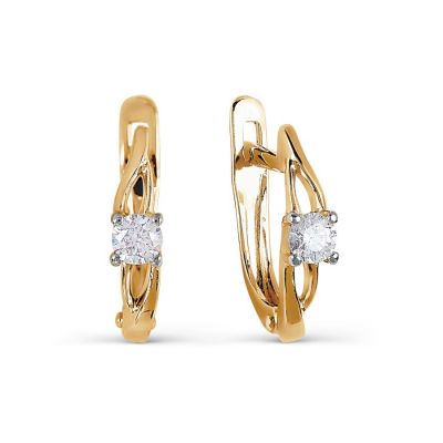 

Серьги с Swarovski Zirconia Линии Любви, Серьги Т147027347