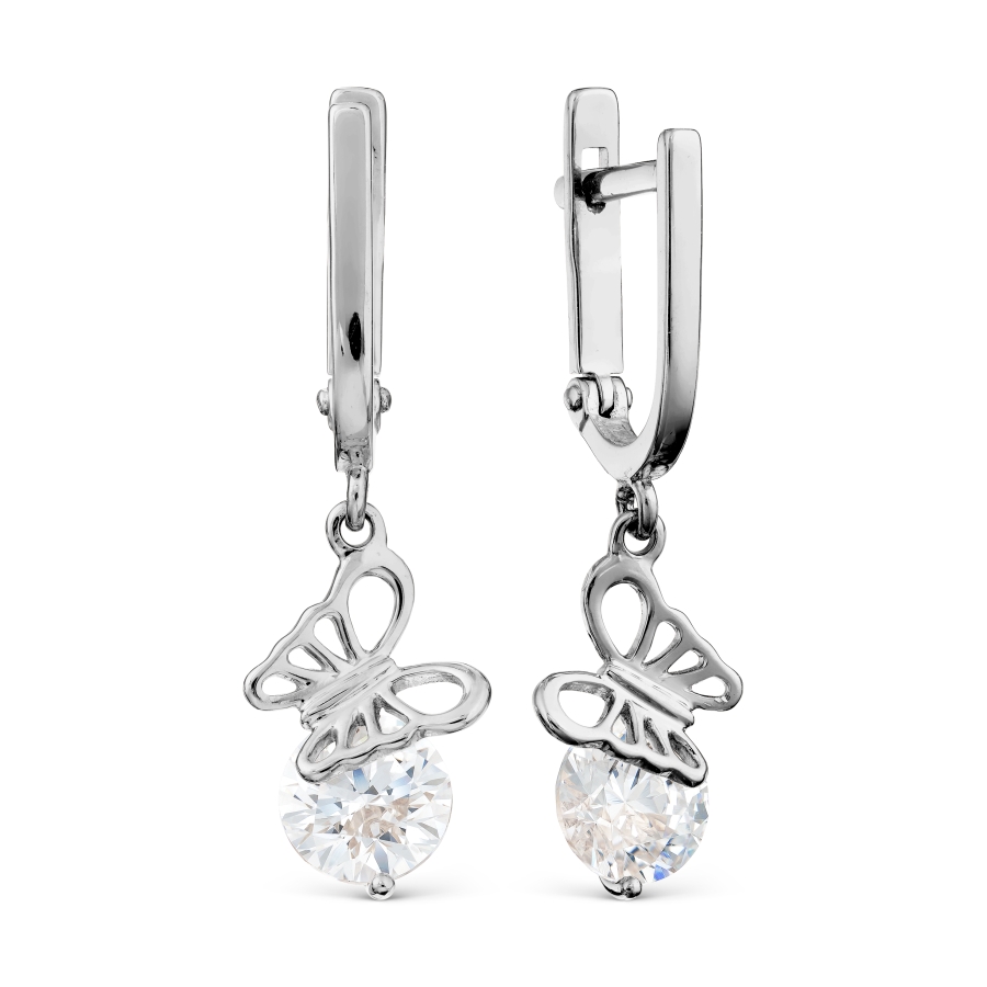 

Серьги с Swarovski Zirconia Линии Любви