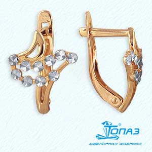 

Серьги из красного золота Линии Любви, Серьги Т140623200