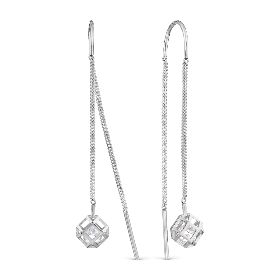 

Серьги с Swarovski Zirconia Линии Любви, Серьги Т307029937