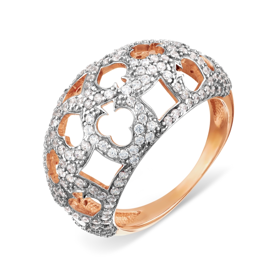 

Кольцо с фианитами Линии Любви