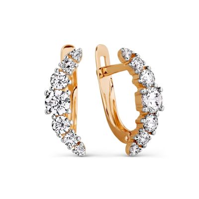 

Серьги с Swarovski Zirconia Линии Любви, Серьги Т147027496