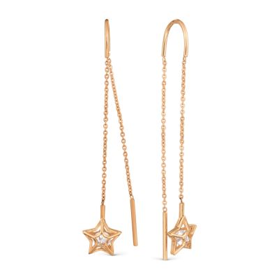 

Серьги с Swarovski Zirconia Линии Любви, Серьги Т107029938