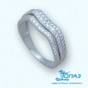 

Кольцо с фианитами Линии Любви, Кольцо Т302011033