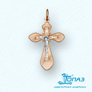 

Крестик из красного золота Линии Любви, Крестики Т13086041