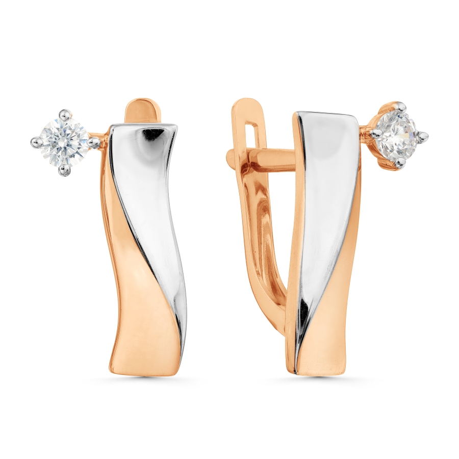 

Серьги с фианитами Линии Любви, Серьги Т142029411