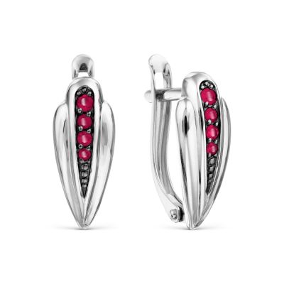 

Серьги с рубинами Линии Любви, Серьги Т301029517