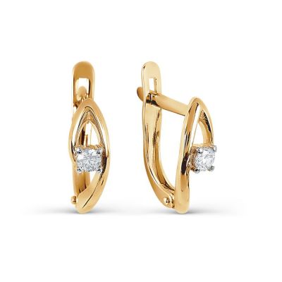 

Серьги с фианитами Premium Линии Любви, Серьги Т147027356