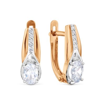 

Серьги с фианитами Линии Любви, Серьги Т14202Б223