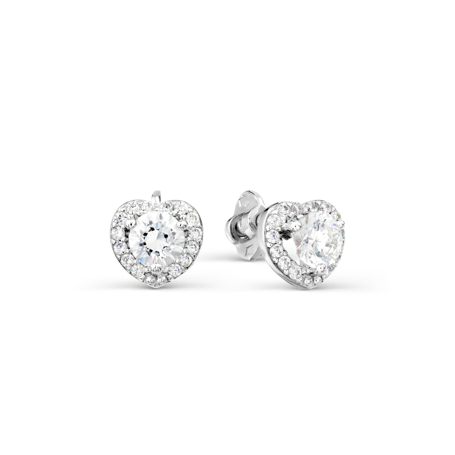 

Серьги с Swarovski Zirconia Линии Любви, Серьги Т307027731