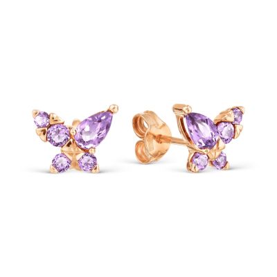 

Серьги с аметистами Линии Любви, Серьги Т101028665