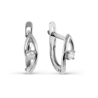 

Серьги с Swarovski Zirconia Линии Любви, Серьги Т307027356