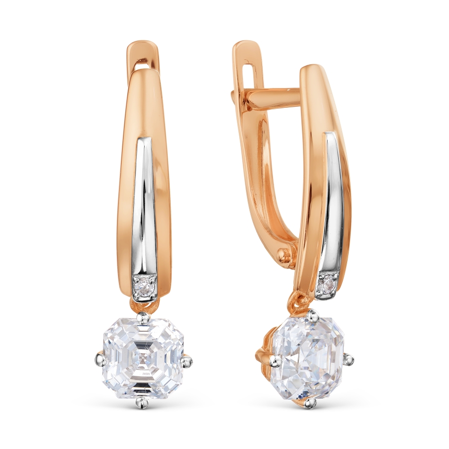 

Серьги с Swarovski Zirconia Линии Любви, Серьги Т142028755