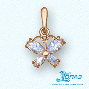 

Подвеска с фианитами Линии Любви, Подвески и кулоны Т10203306