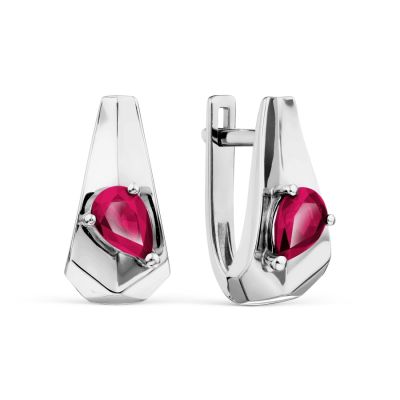 

Серьги с рубинами Линии Любви, Серьги Т331028685