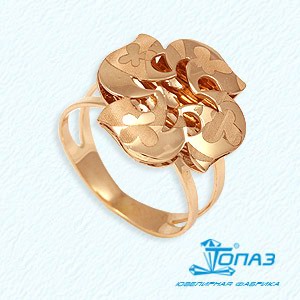 

Кольцо из красного золота Линии Любви, Кольцо Т110412280