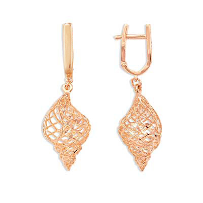 

Серьги из красного золота Линии Любви, Серьги Т100622962