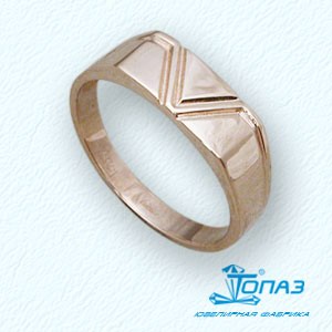 

Кольцо из красного золота Линии Любви, Кольцо 100017126