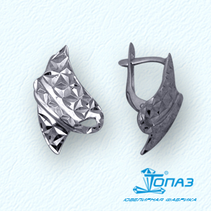 

Серьги из белого золота Линии Любви, Серьги Т30062729