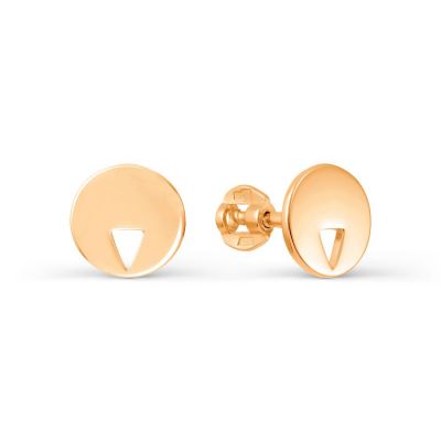 

Серьги из красного золота Линии Любви, Серьги Т100027739