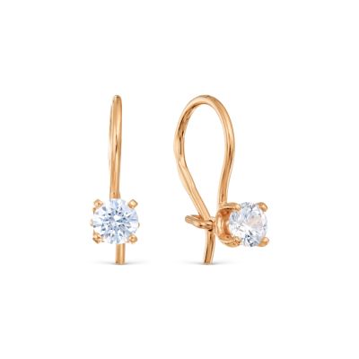 

Серьги с фианитами Линии Любви, Серьги Т102026655-01