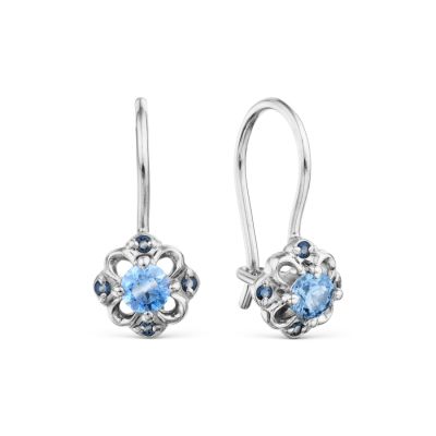 

Серьги с Swarovski Zirconia Линии Любви, Серьги Т30202Б228