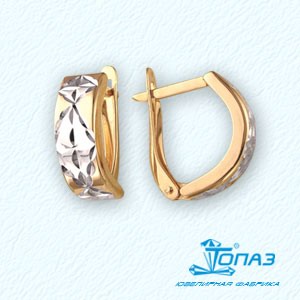 

Серьги из красного золота Линии Любви, Серьги Т140621851
