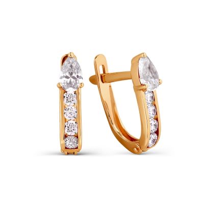 

Серьги с фианитами Линии Любви, Серьги Т102027444