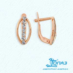 

Серьги из красного золота Линии Любви, Серьги Т140623227