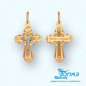 

Крестик из красного золота Линии Любви, Крестики Т13096156