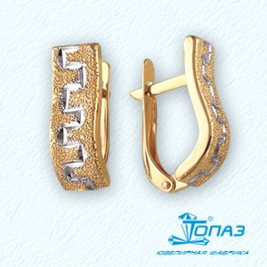 

Серьги из красного золота Линии Любви, Серьги Т140221867