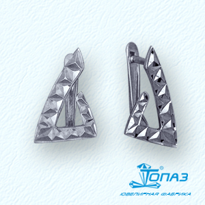 

Серьги из белого золота Линии Любви, Серьги Т30062741