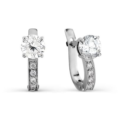 

Серьги с бриллиантами Линии Любви, Серьги Т301026844-0,5