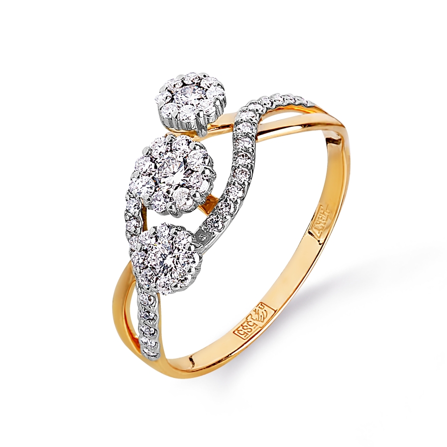 

Кольцо с бриллиантами Линии Любви