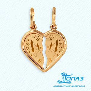 

Подвеска из красного золота Линии Любви, Подвески и кулоны Т100932312