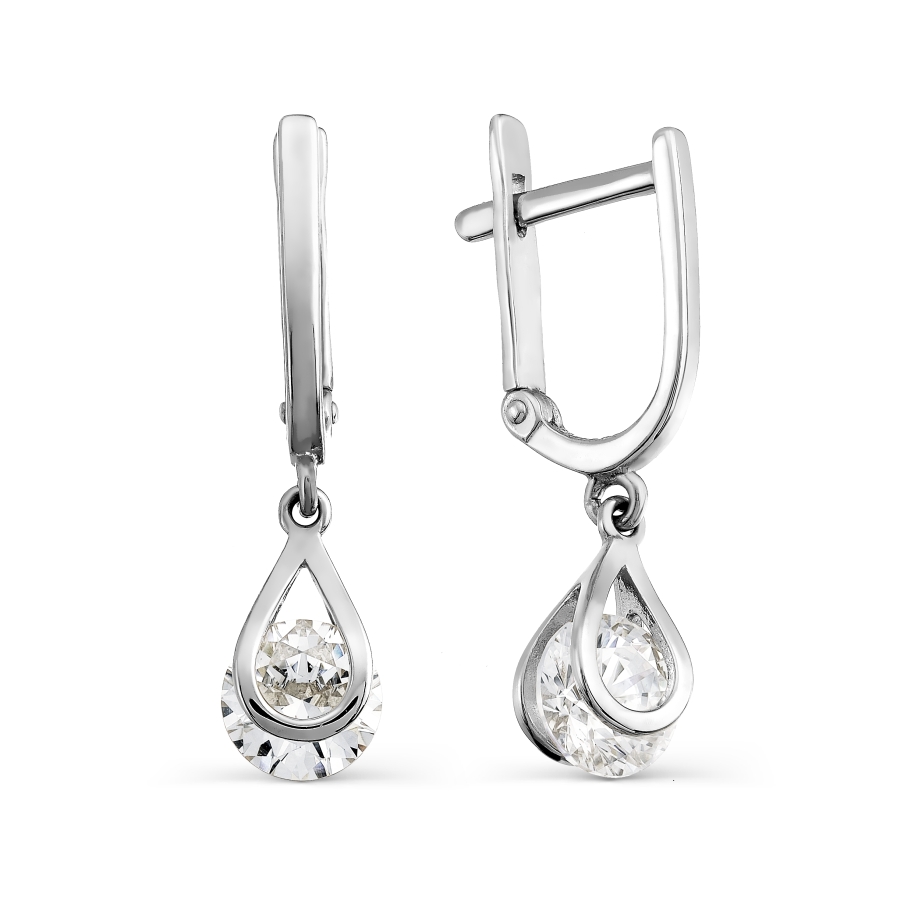 

Серьги с Swarovski Zirconia Линии Любви, Серьги Т302627537