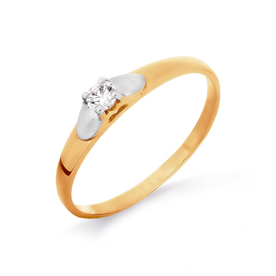 

Кольцо с Swarovski Zirconia Линии Любви