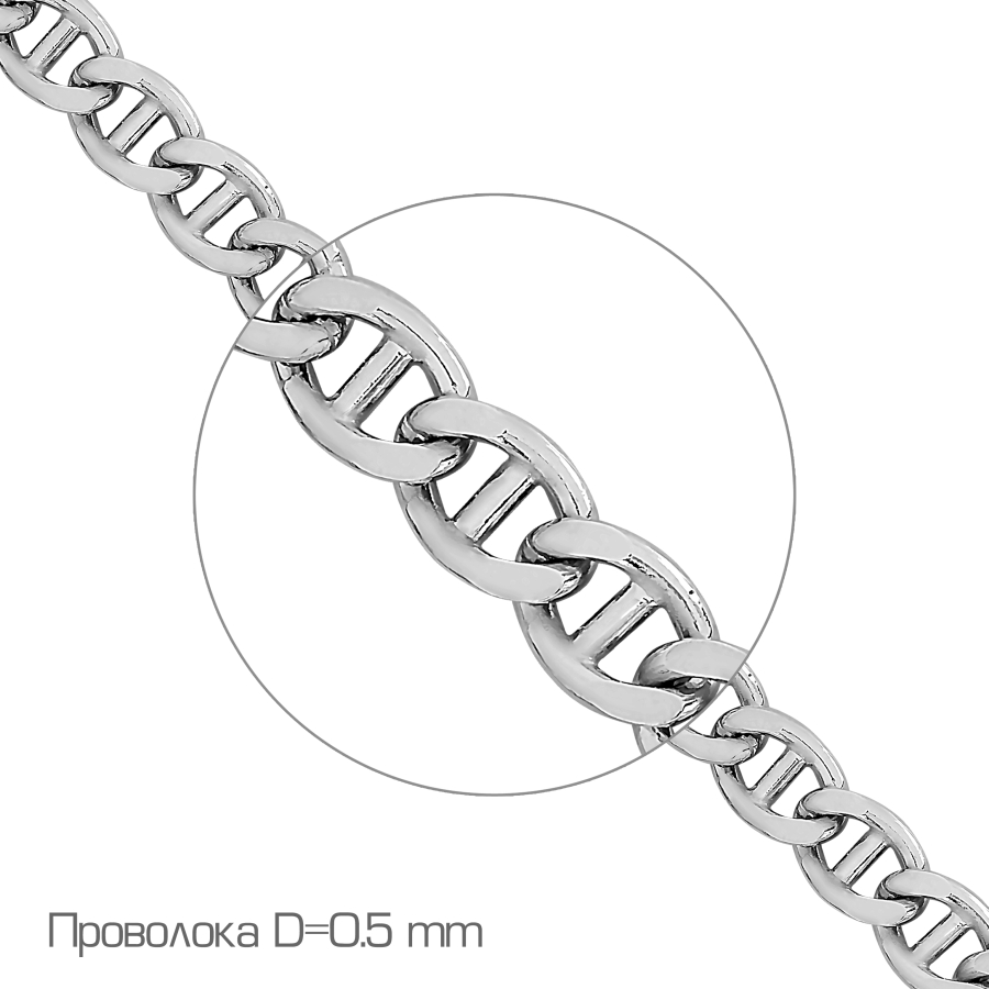 

Цепочка из серебра Линии Любви, Цепочки Ц1ТР07РО052100