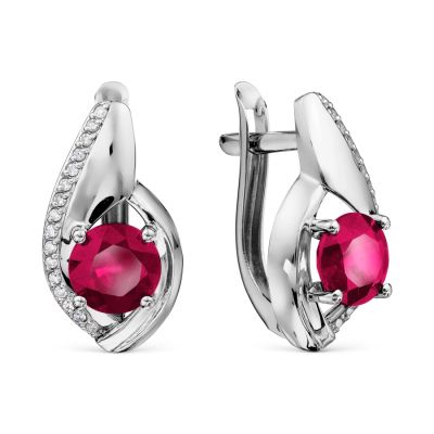 

Серьги из белого золота Линии Любви, Серьги Т30102Б729-01-01