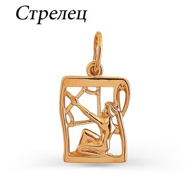 

Подвеска из красного золота Линии Любви, Подвески и кулоны Т100031915